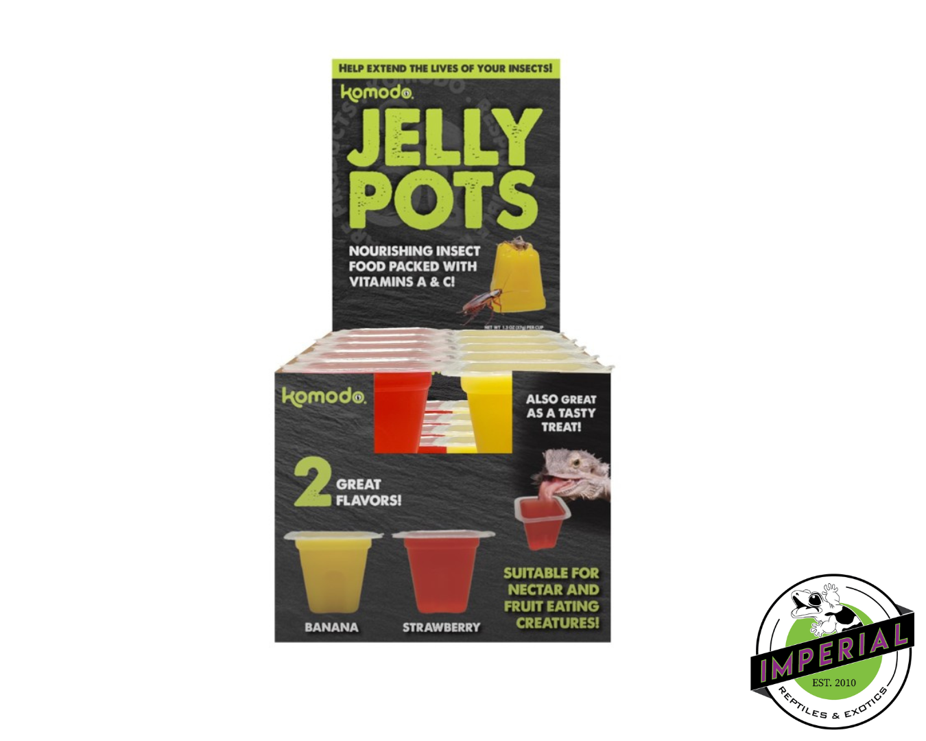 Komodo Jelly Pots 1.3 oz – IMPERIAL REPTILES & EXOTICS