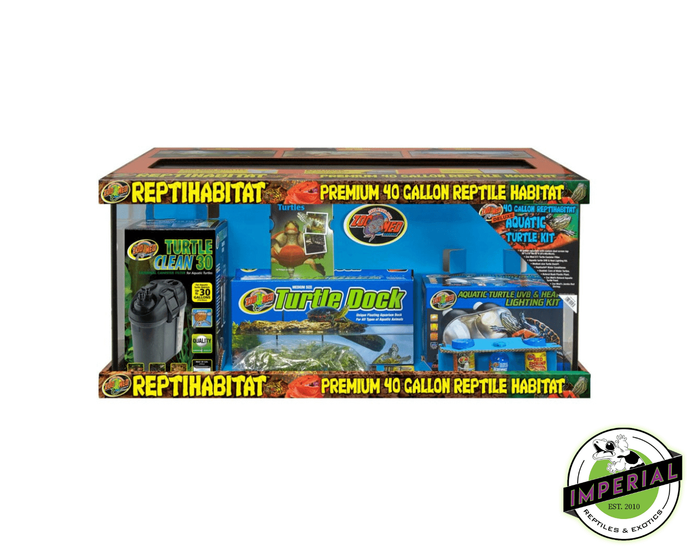 40 gallon reptihabitat aquatic turtle kit best sale