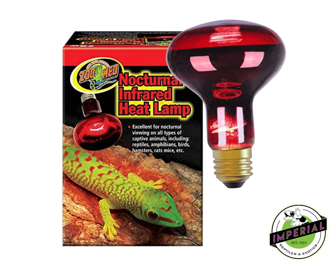Zoo med nocturnal infrared heat lamp deals