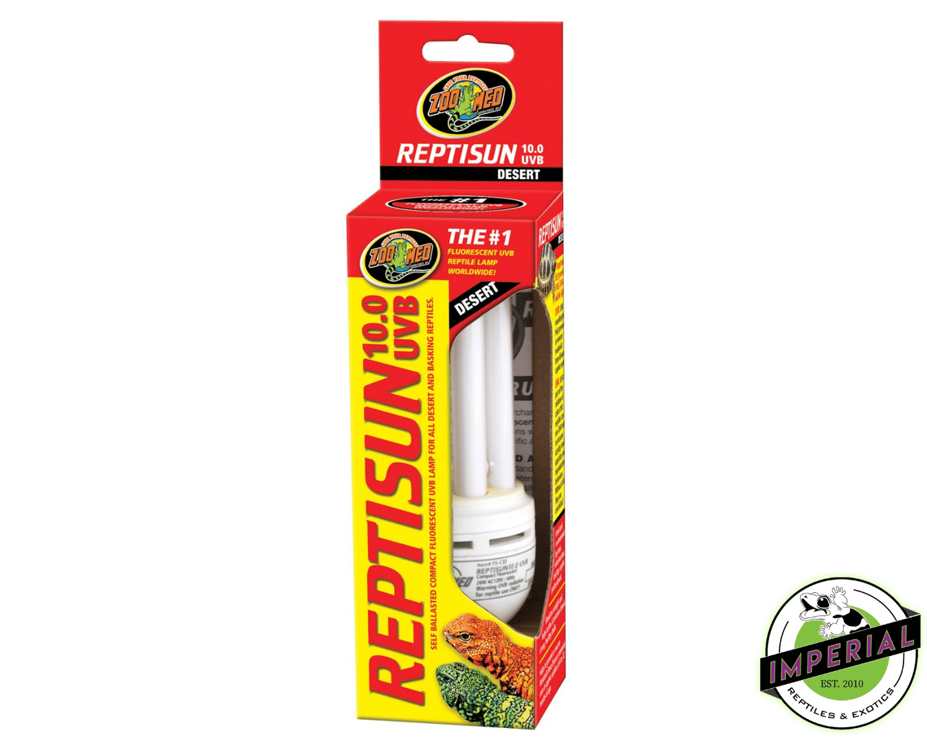 Reptisun 10.0 UVB 26W Compact Fluorescent For Sale - Imperial Reptiles ...