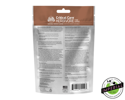 Oxbow Critical Care Herbivore Fine Grind Papaya Flavor for sale, buy reptile supplies online, supplies for sale, buy reptiles online, reptiles for sale
