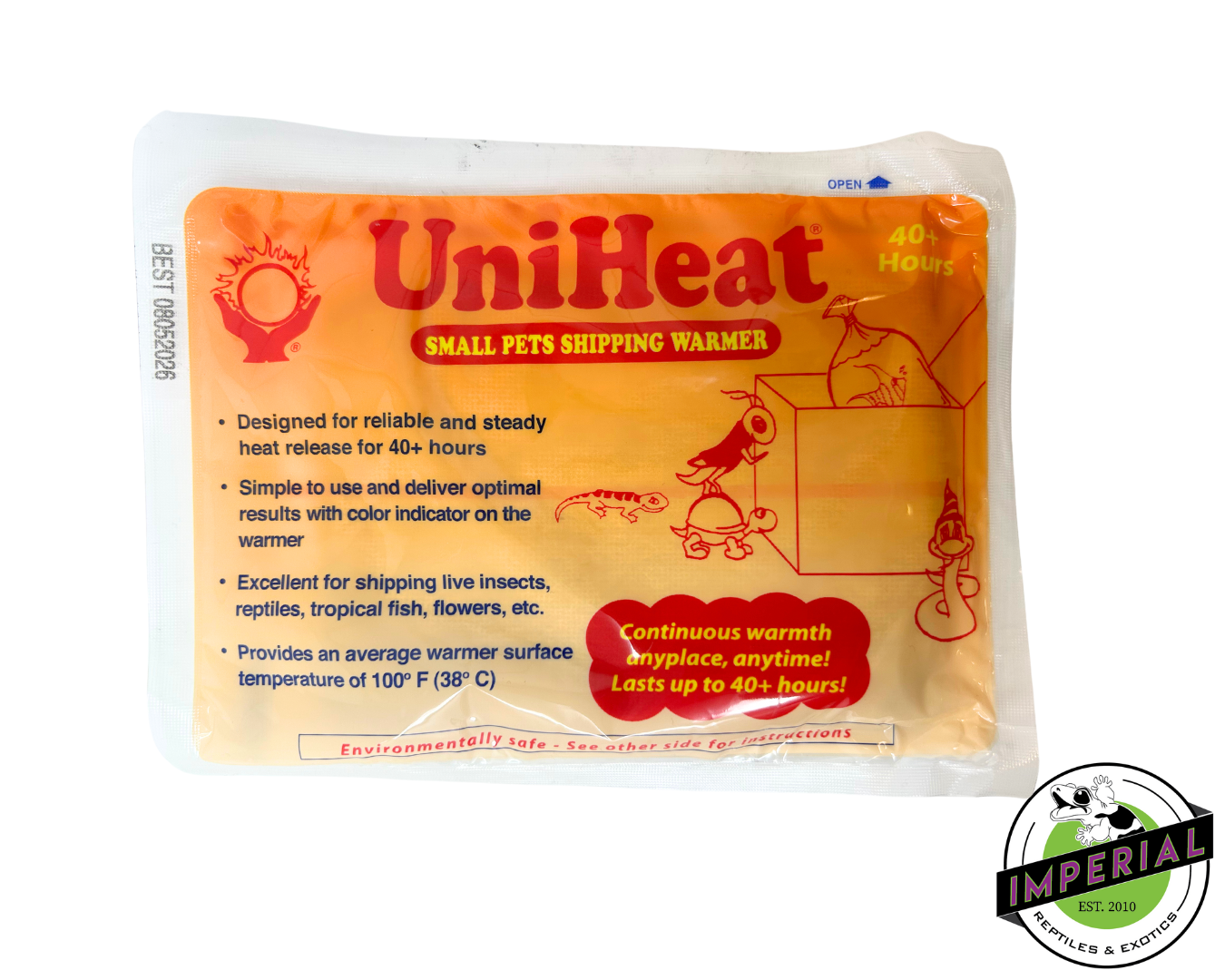 Uniheat 60-Hour Shipping Warmer Heat Packs - 10 Pack For Fish, Plants, Reptiles, Chicks - View #3