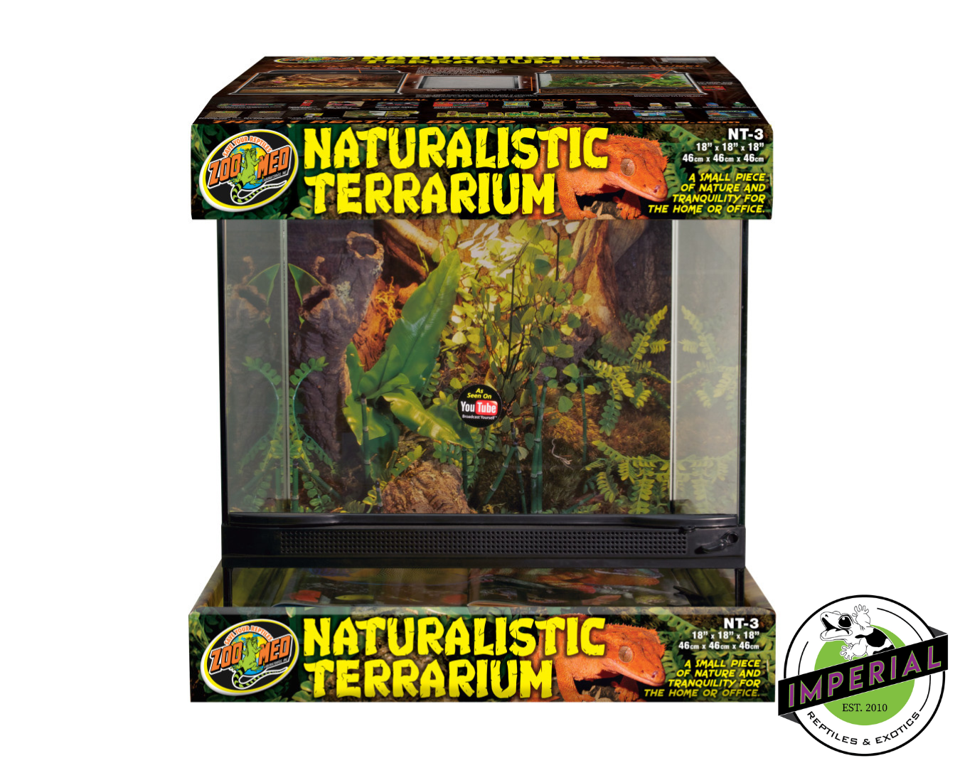 Zoo Med NT-3 18"x18"x18" Naturalistic Terrarium for sale, buy reptile supplies online, supplies for sale, reptiles for sale, buy animals online