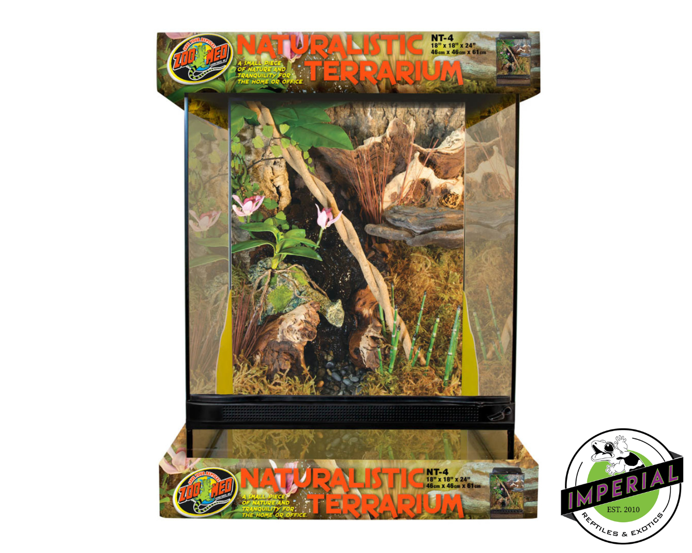 Zoo Med NT-4 18"x18"x24" Naturalistic Terrarium for sale, buy reptile supplies online, supplies for sale, reptiles for sale, buy animals online