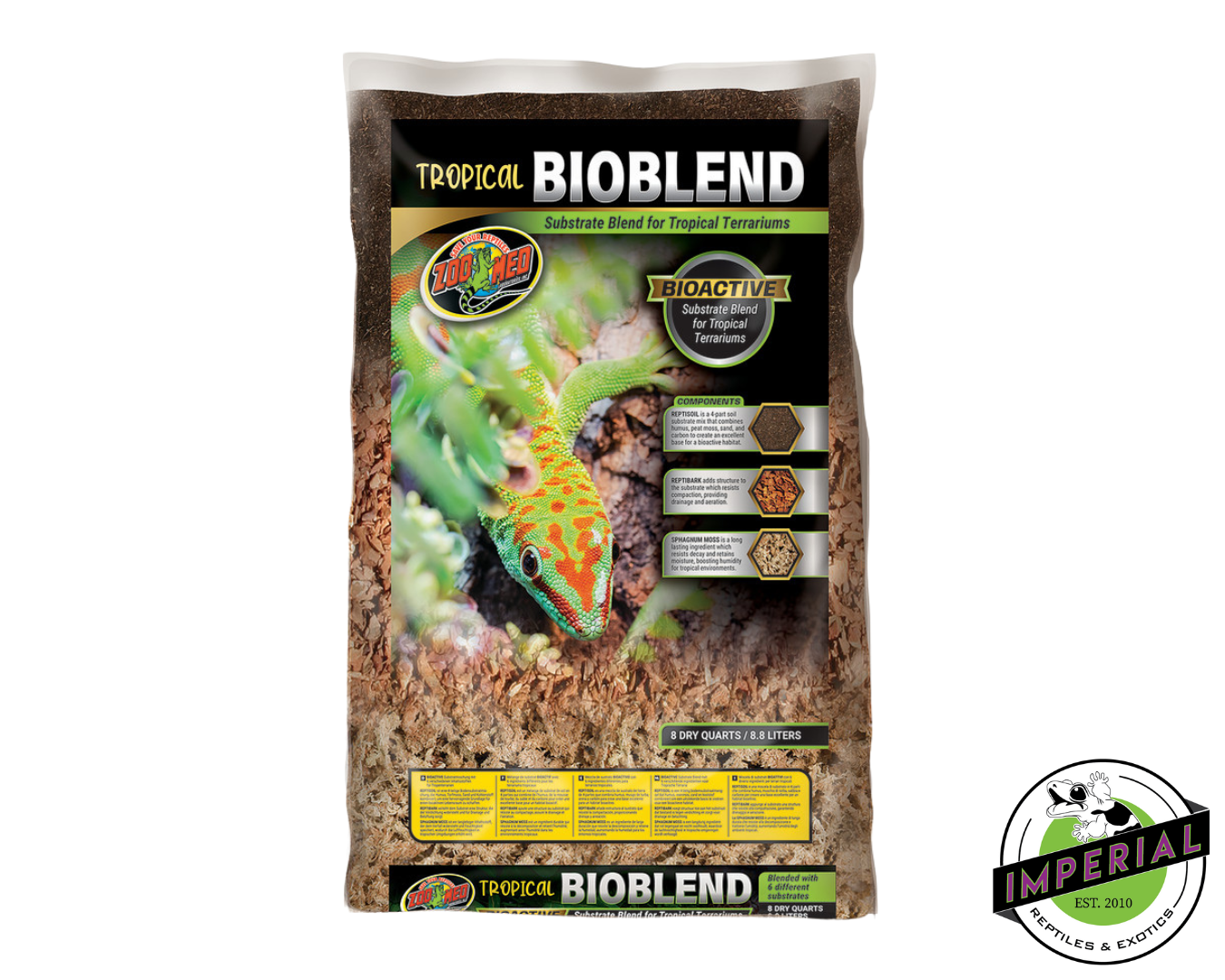 Zoo Med Tropical Bioblend Substrate for tropical terrariums for sale, buy reptile supplies online, reptiles for sale. 