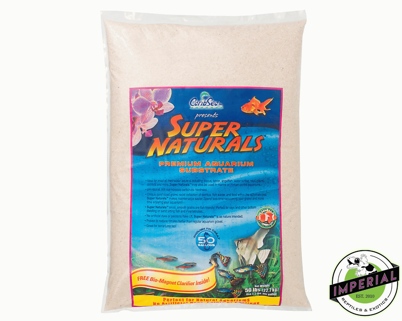 CaribSea Super Naturals Crystal River Aquarium Sand For Sale Imperial