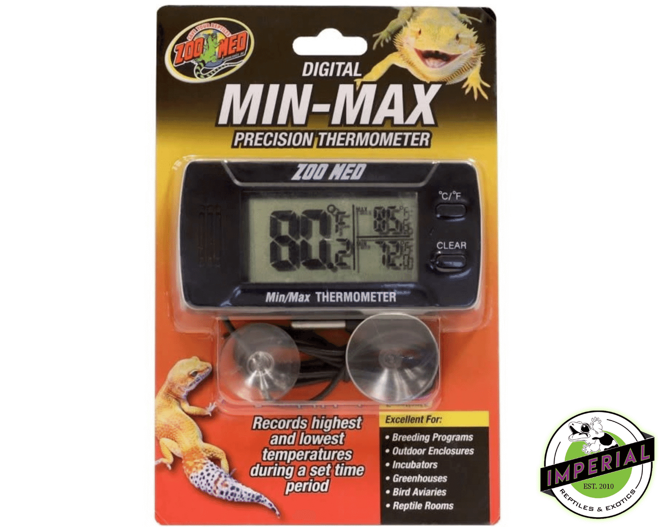 digital min-max precision thermometer for sale online, buy cheap reptile supplies near me