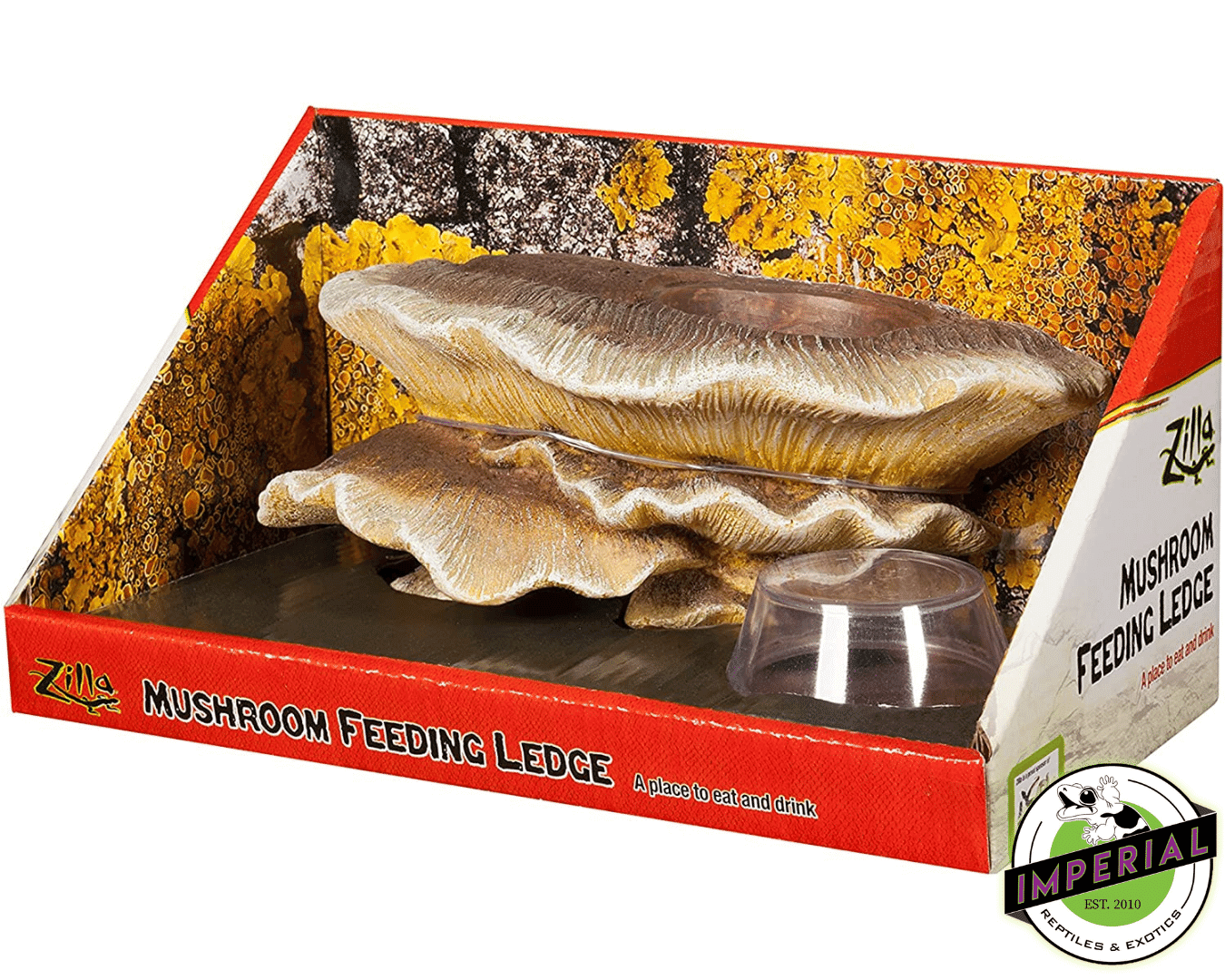 Zilla Mushroom Feeding Ledge for sale online, buy cheap reptile supplies near me