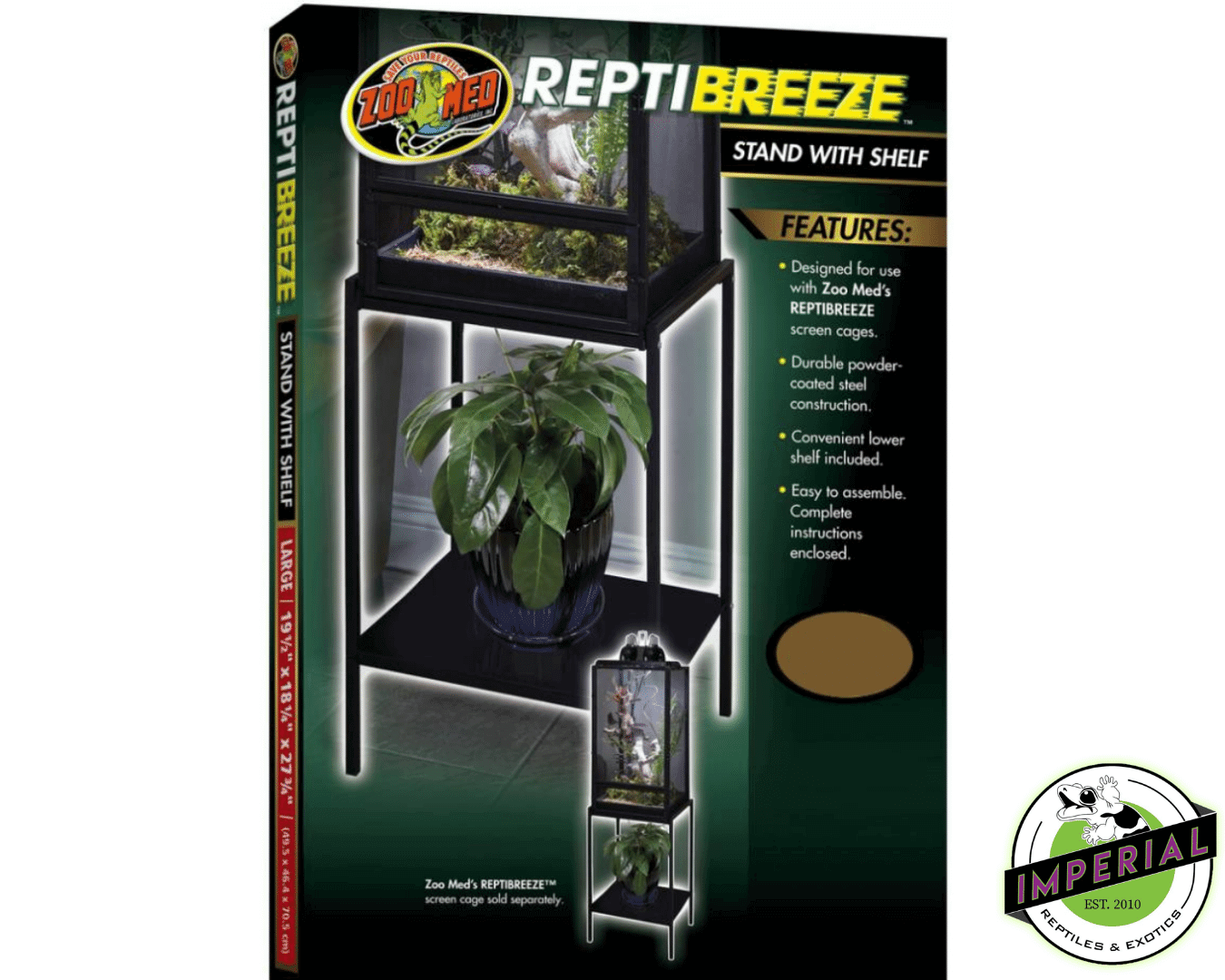 reptibreeze stand with shelf for sale online, buy cheap reptile supplies near me