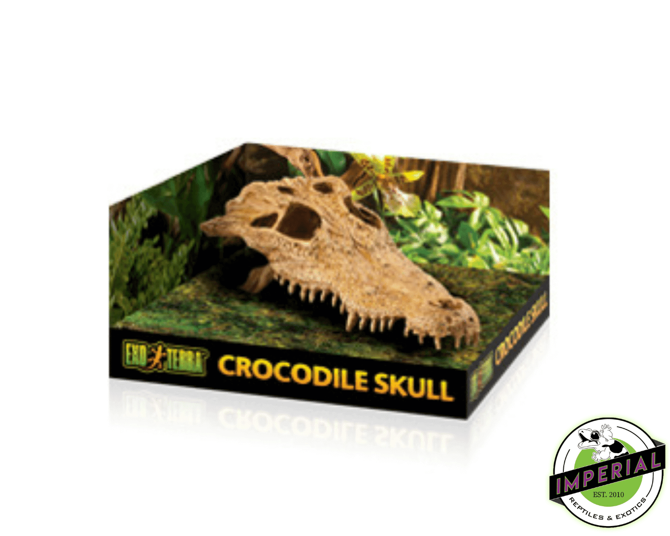 buy reptile crocodile skull hide tank decoration for sale online. buy cheap reptile supplies